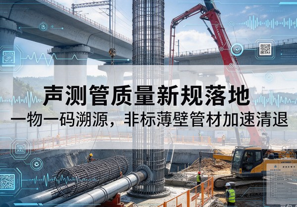 红河声测管质量新规落地，一物一码溯源，非标薄壁管材加速清退