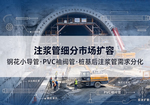 红河注浆管细分市场扩容，隧道钢花小导管、PVC 袖阀管、桩基后注浆管需求分化