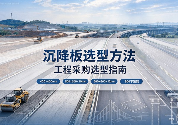 红河沉降板选择方法